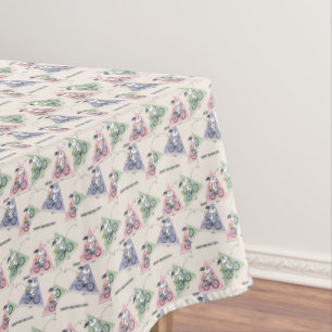 Peanuts   Snoopy Bike Ride Stats Tablecloth
