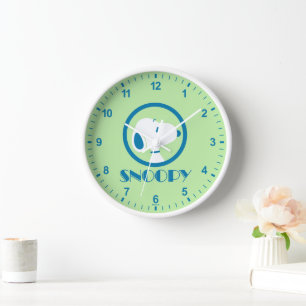 Peanuts   Snoopy Blue Deco Dreams Clock