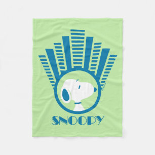 Peanuts   Snoopy Blue Deco Dreams Fleece Blanket