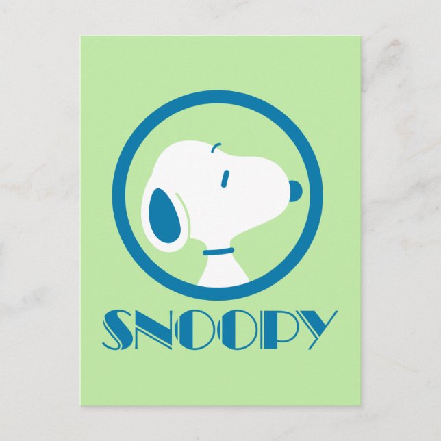 Peanuts | Snoopy Blue Deco Dreams Postcard (Front)