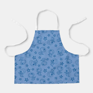 Peanuts   Snoopy Blue Space Astronaut Pattern Apron