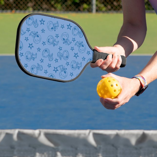 Peanuts | Snoopy Blue Space Astronaut Pattern Pickleball Paddle (Insitu)