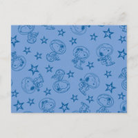 Peanuts | Snoopy Blue Space Astronaut Pattern