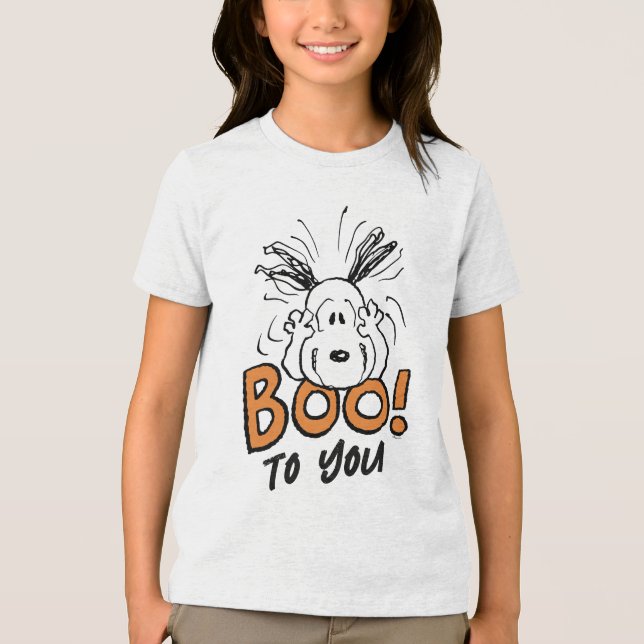 Peanuts | Snoopy Boo Tri-Blend Shirt (Front)