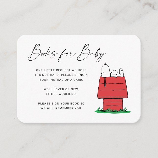 Peanuts Snoopy - Books for Baby Invitation (Front)