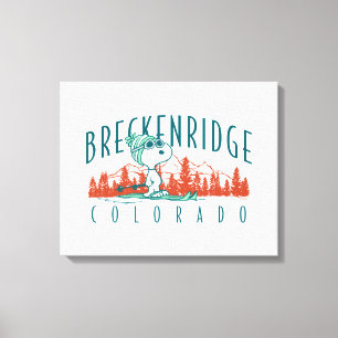 Peanuts   Snoopy Breckenridge Colorado Canvas Print