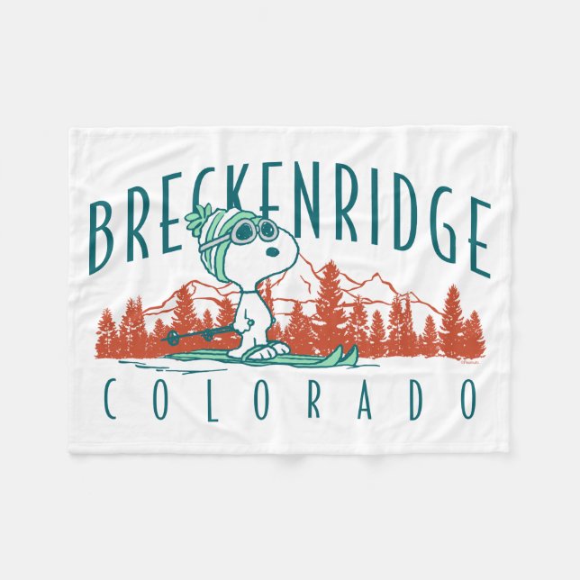 Peanuts | Snoopy Breckenridge Colorado Fleece Blanket (Front (Horizontal))