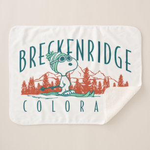 Peanuts   Snoopy Breckenridge Colorado Sherpa Blanket