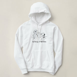Peanuts Snoopy Builds A Snowman Hoodie