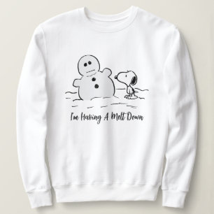Peanuts Snoopy Builds A Snowman Sweatshirt