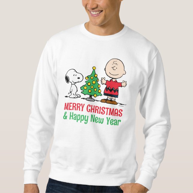 Peanuts | Snoopy & Charlie Brown Christmas Tree Sweatshirt (Front)