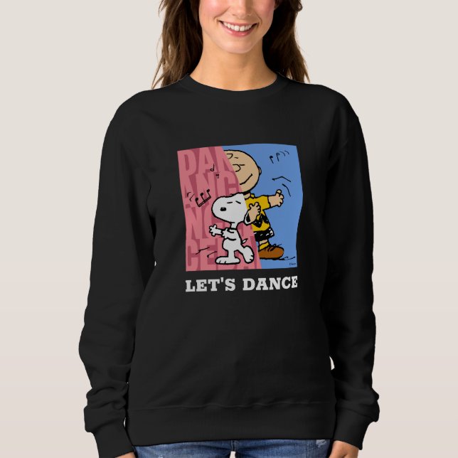 Peanuts | Snoopy & Charlie Brown Half & Half Dance Sweatshirt (Front)