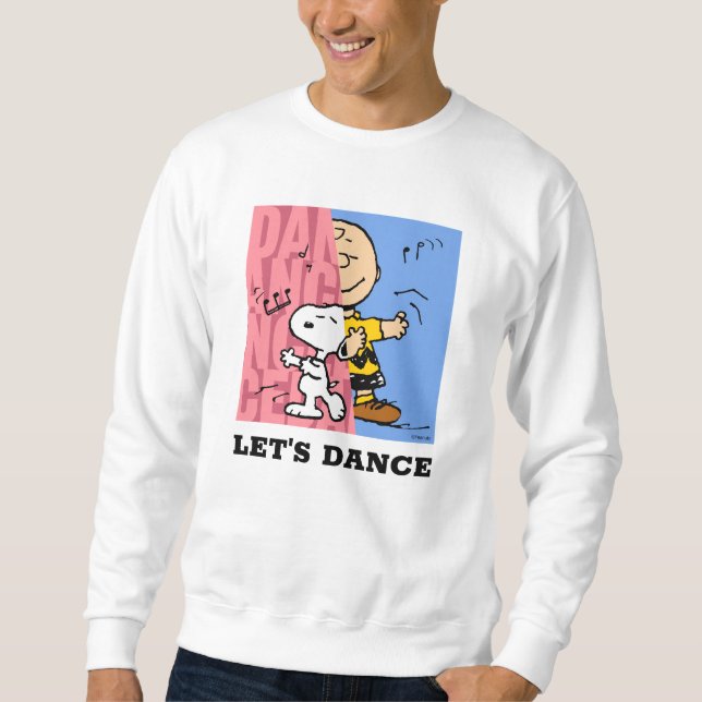 Peanuts | Snoopy & Charlie Brown Half & Half Dance Sweatshirt (Front)