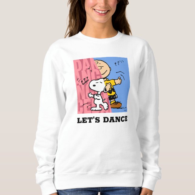 Peanuts | Snoopy & Charlie Brown Half & Half Dance Sweatshirt (Front)