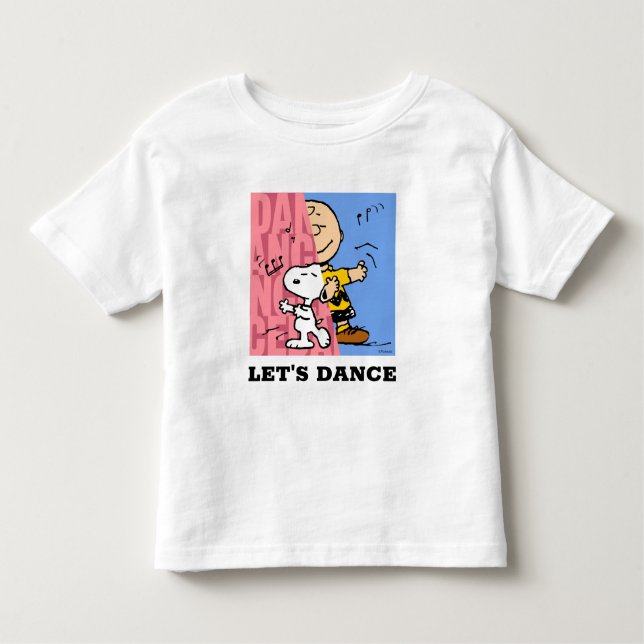 Peanuts | Snoopy & Charlie Brown Half & Half Dance Toddler T-Shirt (Front)