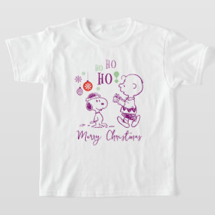 Peanuts Snoopy & Charlie Brown Ho Ho Ho T-Shirt