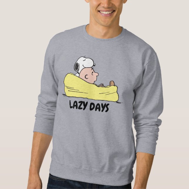 Peanuts | Snoopy & Charlie Brown in Bean Bag Chair Sweatshirt (Front)