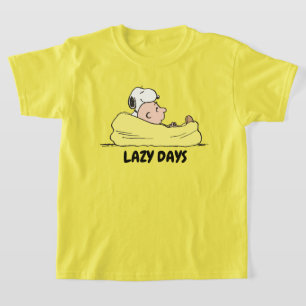 Peanuts Snoopy & Charlie Brown in Bean Bag Chair T-Shirt