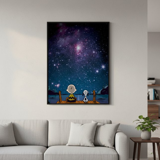 Peanuts | Snoopy &amp; Charlie Brown Star Watching Poster (Creator Uploaded)