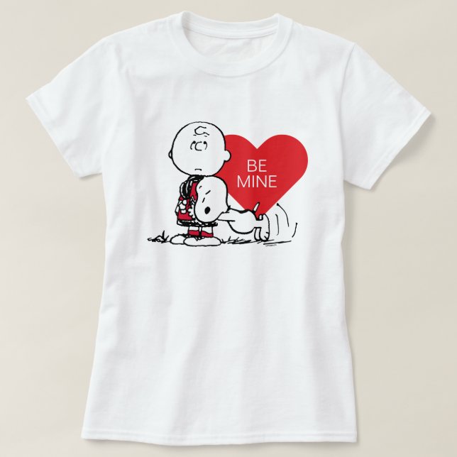Peanuts | Snoopy & Charlie Brown Valentine T-Shirt (Design Front)