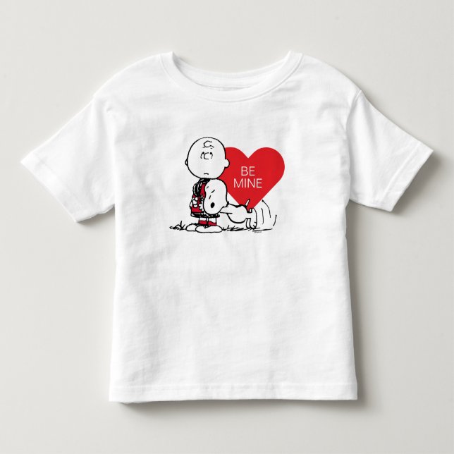 Peanuts | Snoopy & Charlie Brown Valentine Toddler T-Shirt (Front)