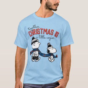 Peanuts   Snoopy & Charlie Brown Winter Scarf T-Shirt