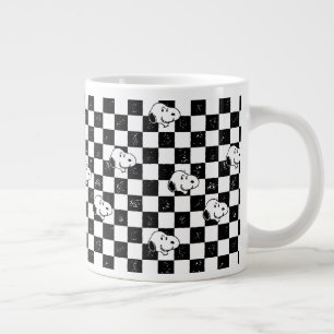 Peanuts   Snoopy Chequered Flag Large Coffee Mug
