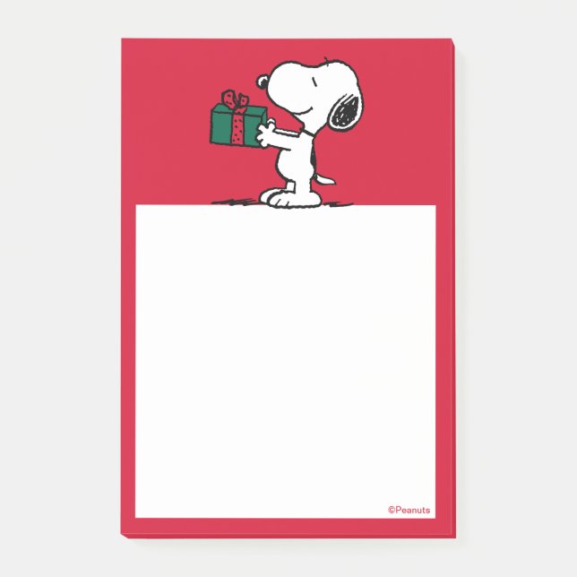 Peanuts | Snoopy Christmas Gift Giver Post-it Notes (Front)