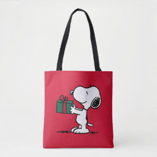 Peanuts   Snoopy Christmas Gift Giver Tote Bag