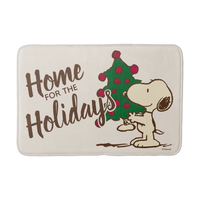 Peanuts | Snoopy Christmas Tree Bath Mat (Front)