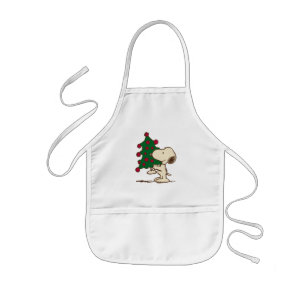 Peanuts   Snoopy Christmas Tree Kids Apron