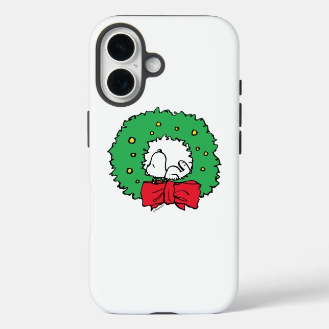 Peanuts | Snoopy Christmas Wreath Case-Mate iPhone Case (Back)