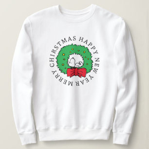 Peanuts Snoopy Christmas Wreath Sweatshirt