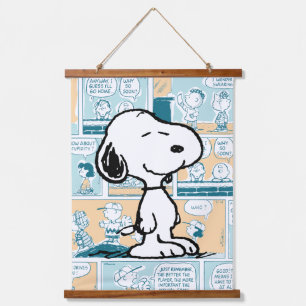 Peanuts   Snoopy Comic Pattern Hanging Tapestry