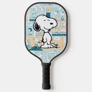 Peanuts   Snoopy Comic Pattern Pickleball Paddle