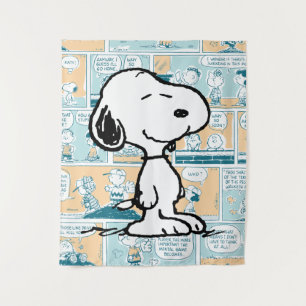 Peanuts   Snoopy Comic Pattern Tapestry