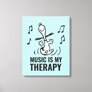 Peanuts Snoopy Dancing Canvas Print
