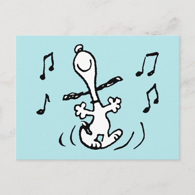 Peanuts | Snoopy Dancing Postcard (Front)