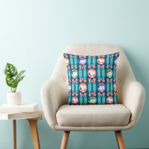 Peanuts   Snoopy Dark Blue Deco Dreams Pattern Cushion