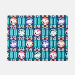 Peanuts   Snoopy Dark Blue Deco Dreams Pattern Doormat