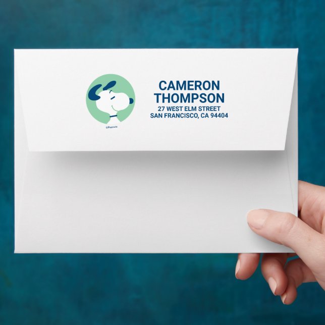 Peanuts | Snoopy Dark Blue Deco Dreams Pattern Envelope (Hand)