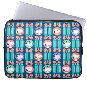 Peanuts   Snoopy Dark Blue Deco Dreams Pattern Laptop Sleeve