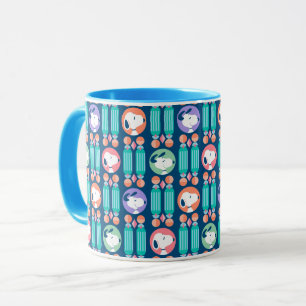 Peanuts Snoopy Dark Blue Deco Dreams Pattern Mug