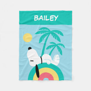 Peanuts   Snoopy Deco   Add Your Name Fleece Blanket