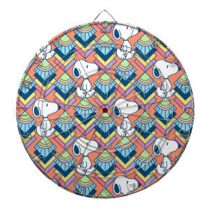 Peanuts   Snoopy Deco Dreams Pattern Dartboard