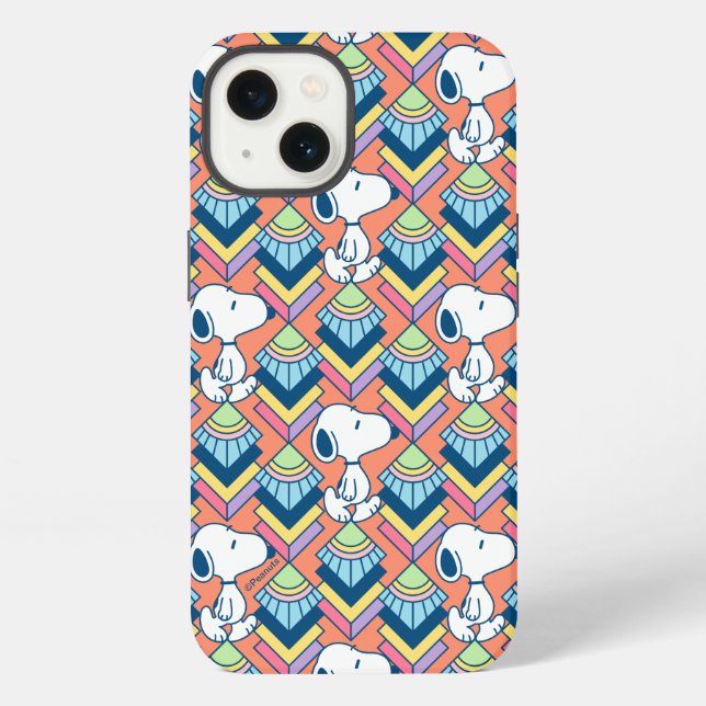 Peanuts | Snoopy Deco Dreams Pattern iPhone Case (Back)