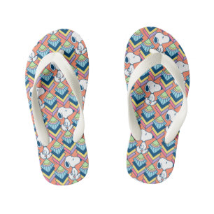 Peanuts   Snoopy Deco Dreams Pattern Kid's Jandals