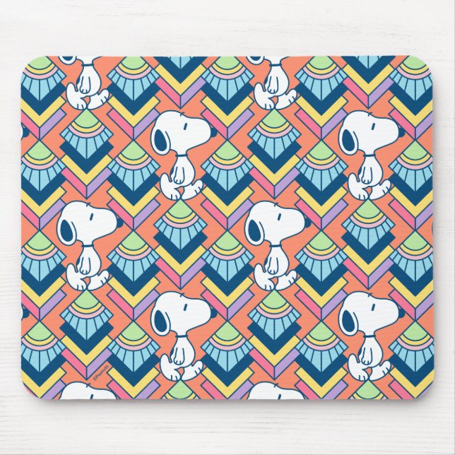 Peanuts | Snoopy Deco Dreams Pattern Mouse Pad (Front)