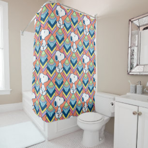 Peanuts   Snoopy Deco Dreams Pattern Shower Curtain