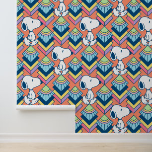 Peanuts   Snoopy Deco Dreams Pattern Wallpaper